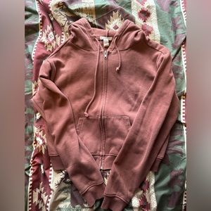 Full tilt cropped zip up